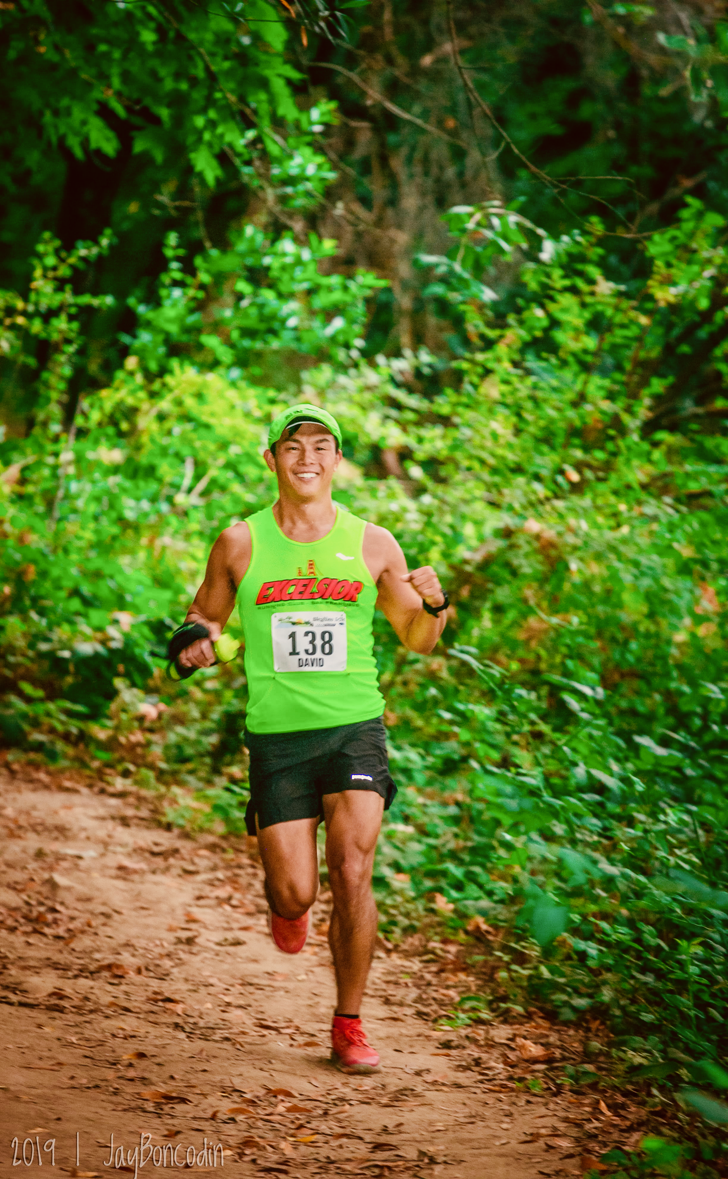 Can't remember exactly where it was taken during Skyline 50K 2019, but it was early enough that my smile still looks somewhat normal